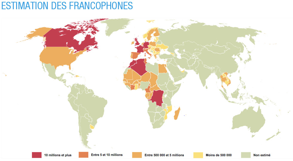 la francophonie dans le monde