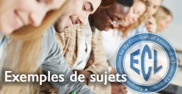 ECL Sujets