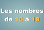 Les nombres de 10 à 19