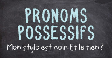 Pronoms possessifs