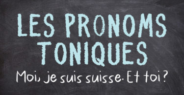 Pronoms toniques