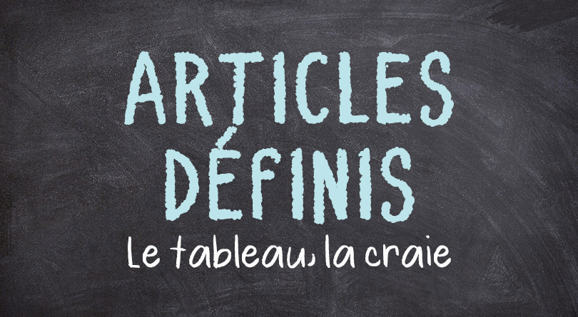 Articles définis