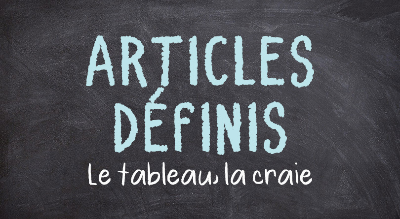 Articles définis