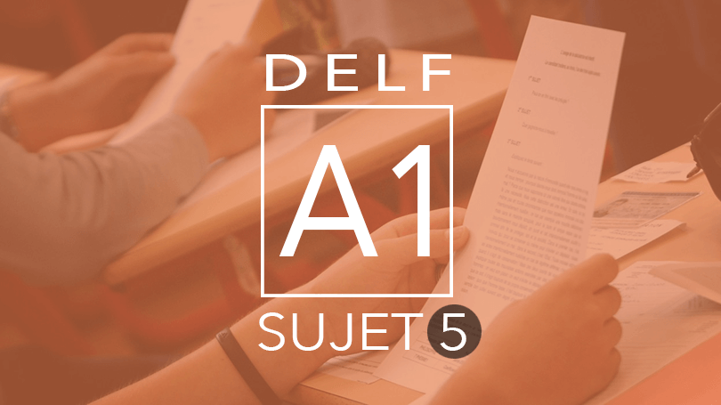 DELF A1 sujet 5