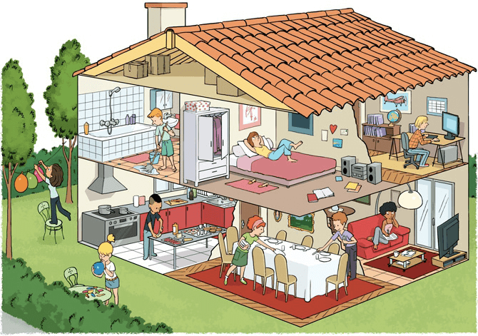 La maison 🏠 : parler des différentes pièces