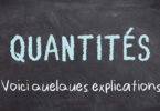 Les quantités