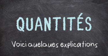 Les quantités