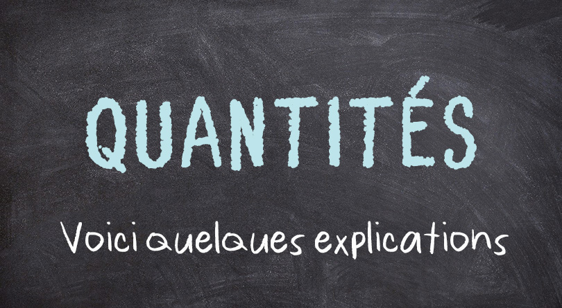 Les quantités