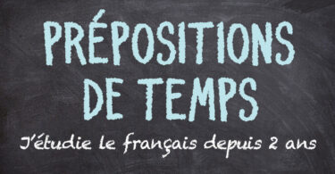 Prépositions de temps