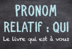 Pronom relatif QUI