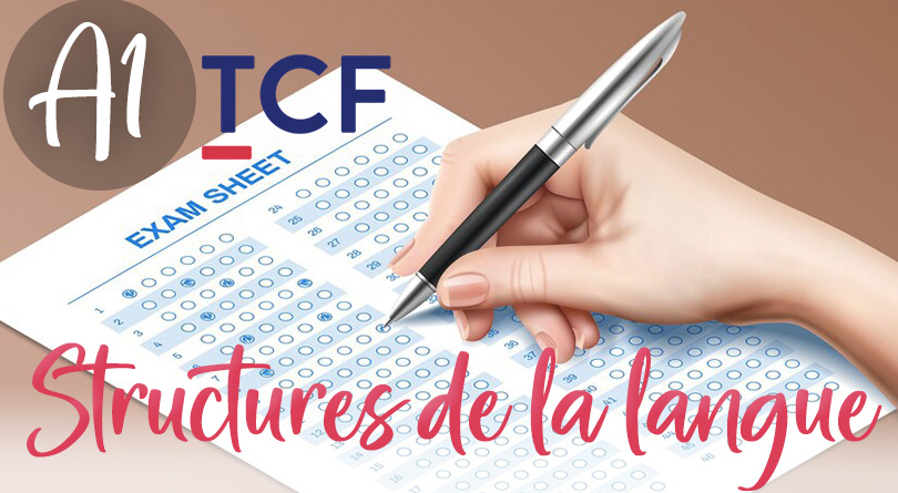 TCF structures de la langue A1