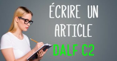 Ecrire un article DALF C2